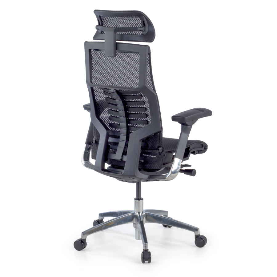Chaise Ergonomique Pofit2, modèle premium, structure noire