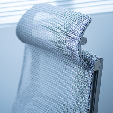 chaise ergonomique gris structure blanche maille accoudoirs reglables 5d soutien lombaire appui tete 14
