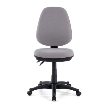 chaise de bureau gris sans bras tissu sans accoudoirs 3