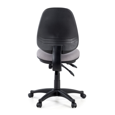 chaise de bureau gris sans bras tissu sans accoudoirs 7