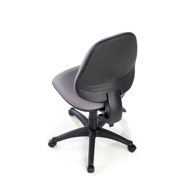 chaise de bureau gris sans bras tissu sans accoudoirs 8