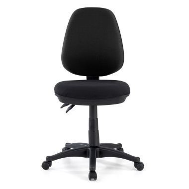 chaise de bureau noir sans bras tissu sans accoudoirs 3