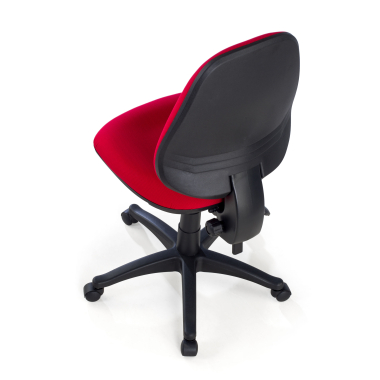 chaise de bureau rouge sans bras tissu sans accoudoirs 8