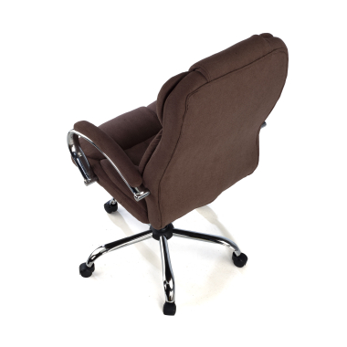 Fauteuil pour Ordinateur Lausana en tissu, rembourrage épais 