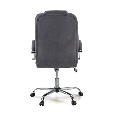 fauteuil de bureau gris tapisse tissu accoudoirs rembourres 6