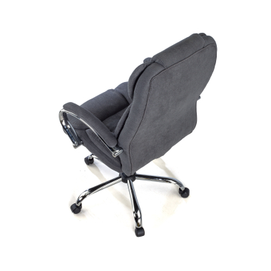 fauteuil de bureau gris tapisse tissu accoudoirs rembourres 7