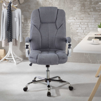 Fauteuil pour Ordinateur Lausana en tissu, rembourrage épais