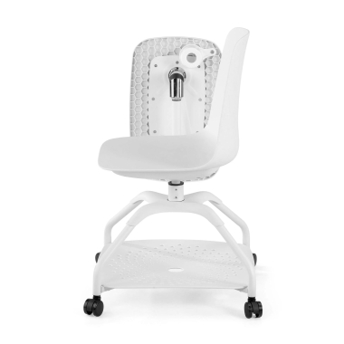 chaise avec tablette blanc step plastique accoudoirs mobiles 6