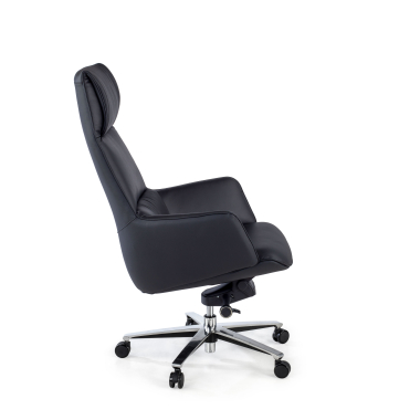 fauteuil de direction noir mozart cuir authentique accoudoirs rembourres 4