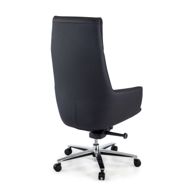 fauteuil de direction noir mozart cuir authentique accoudoirs rembourres 8