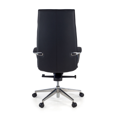 fauteuil de bureau noir hamilton simil cuir accoudoirs fixes 7