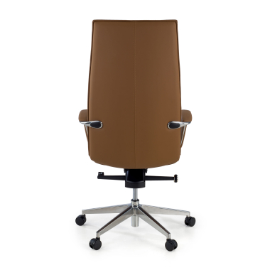 fauteuil de bureau beige hamilton simil cuir accoudoirs fixes 7