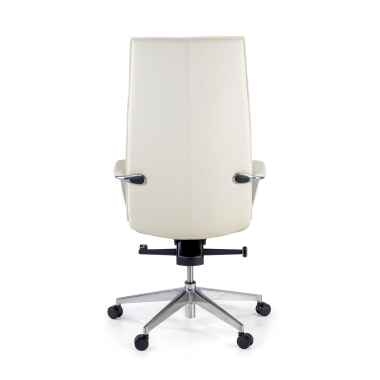 fauteuil de bureau blanc hamilton simil cuir accoudoirs fixes 7