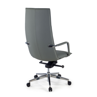 fauteuil de bureau gris hamilton simil cuir accoudoirs fixes 6