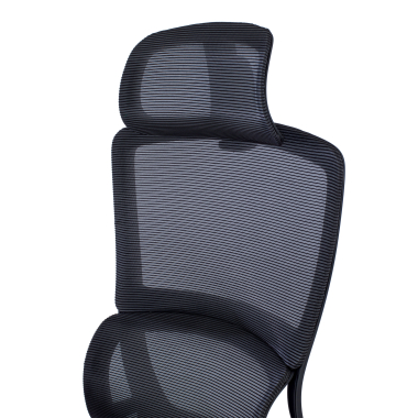 chaise ergonomique noir avec repose pieds maille accoudoirs reglables 3d double soutien lombaire appui tete repose pieds extensible 10