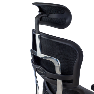 fauteuil de bureau noir structure noire similicuir cuir authentique accoudoirs reglables 5d appui tete 9