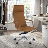 Fauteuil de Bureau Hamilton, accoudoirs rembourrés, éco-cuir
