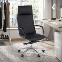 Fauteuil de Bureau Hamilton, accoudoirs rembourrés, éco-cuir