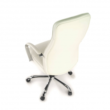 Fauteuil de Bureau Wendell, accoudoirs chromés, éco-cuir 210674 - (Outlet)