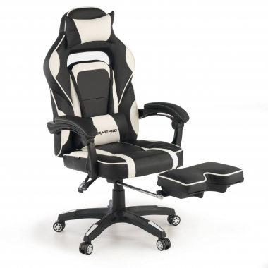 Chaise Gaming avec Repose-pieds Logan, accoudoirs synchronisés 210732 - (Outlet)