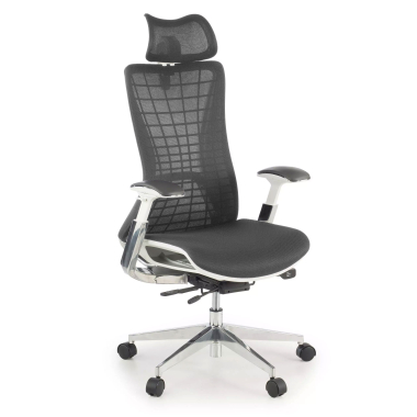 chaise ergonomique gris miller maille accoudoirs reglables 3d 1