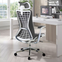Chaise Ergonomique Professionnelle Miller, avec accoudoirs 3D, en maille