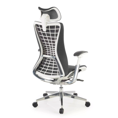 chaise ergonomique gris miller maille accoudoirs reglables 3d 4