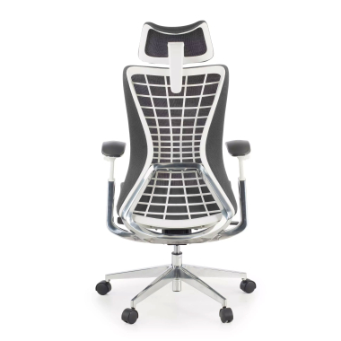 chaise ergonomique gris miller maille accoudoirs reglables 3d 5