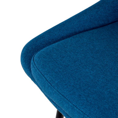tabouret de bureau bleu giselle tissu accoudoirs rembourres 7