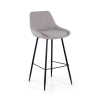Tabouret Tapissé Giselle, Ergonomique et Structure Noire 210938 - (Outlet)