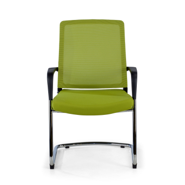 chaise de conference vert rouge respirant maille accoudoirs fixes 3