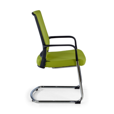 chaise de conference vert rouge respirant maille accoudoirs fixes 4