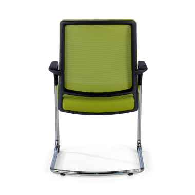 chaise de conference vert rouge respirant maille accoudoirs fixes 8