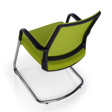 chaise de conference vert rouge respirant maille accoudoirs fixes 5