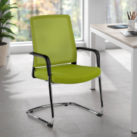 Chaise Visiteur Bali, dossier ergonomique, en maille