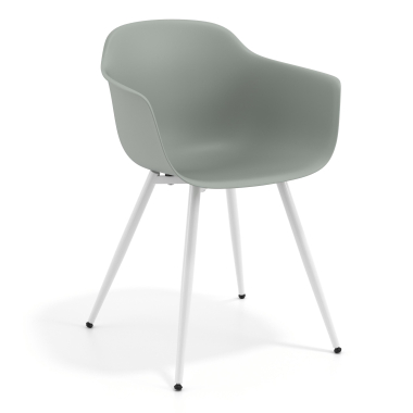 chaise de conference blanc anthracite 4 pattes plastique accoudoirs fixes 1