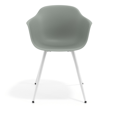 chaise de conference blanc anthracite 4 pattes plastique accoudoirs fixes 6