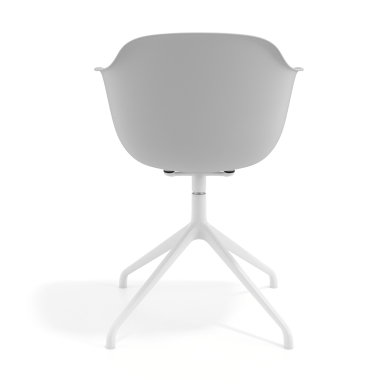 chaise de reunion blanc gris base pyramide plastique accoudoirs fixes 4
