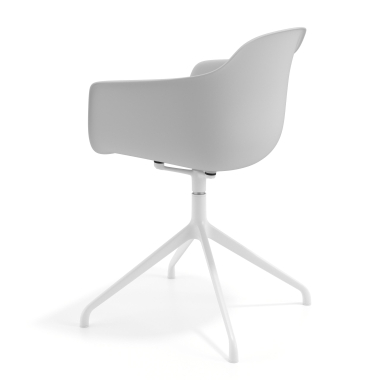 chaise de reunion blanc gris base pyramide plastique accoudoirs fixes 5