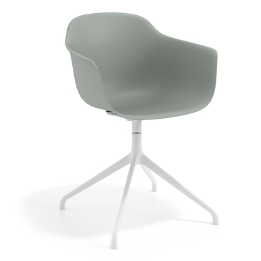 chaise de reunion blanc anthracite base pyramide plastique accoudoirs fixes 1