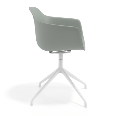 chaise de reunion blanc anthracite base pyramide plastique accoudoirs fixes 3