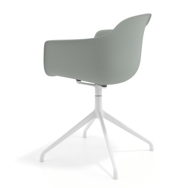 chaise de reunion blanc anthracite base pyramide plastique accoudoirs fixes 5