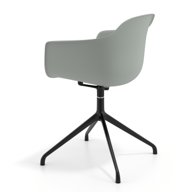chaise de reunion noir anthracite base pyramide plastique accoudoirs fixes 5