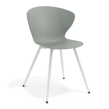 chaise de conference blanc anthracite 4 pattes plastique accoudoirs fixes 1