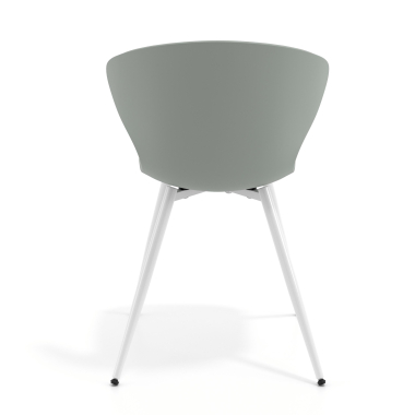 chaise de conference blanc anthracite 4 pattes plastique accoudoirs fixes 4
