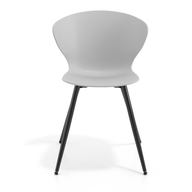 chaise de conference noir gris 4 pattes plastique accoudoirs fixes 6