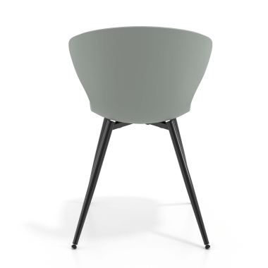 chaise de conference anthracite 4 pattes plastique accoudoirs fixes 4