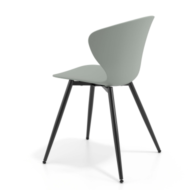 chaise de conference anthracite 4 pattes plastique accoudoirs fixes 5