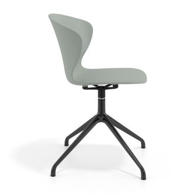 chaise de reunion noir anthracite base pyramide plastique accoudoirs fixes 3
