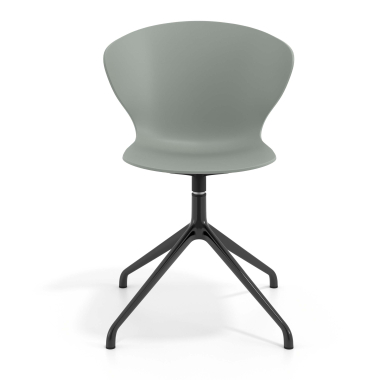 chaise de reunion noir anthracite base pyramide plastique accoudoirs fixes 6